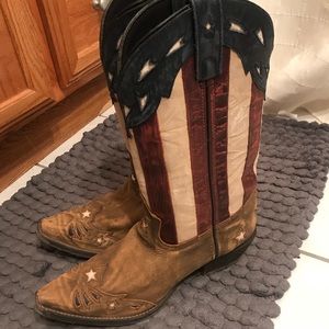 Laredo Keyes American Flag Cowgirl Boots